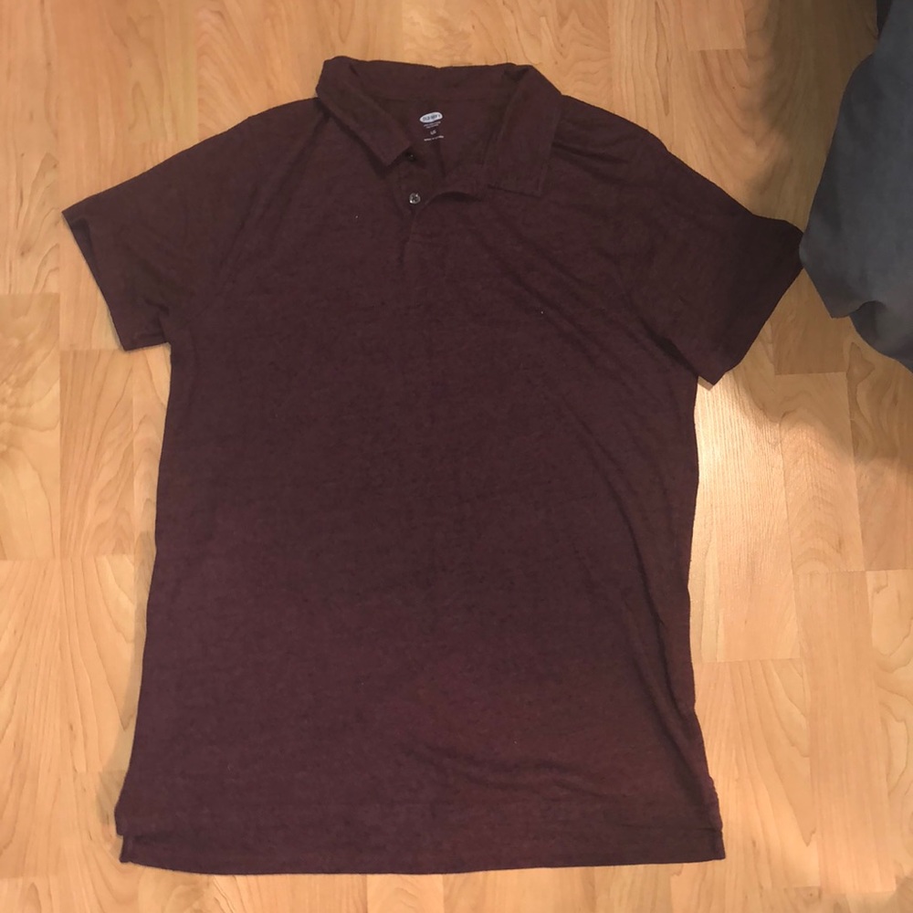 Burgundy Old Navy collar Tee